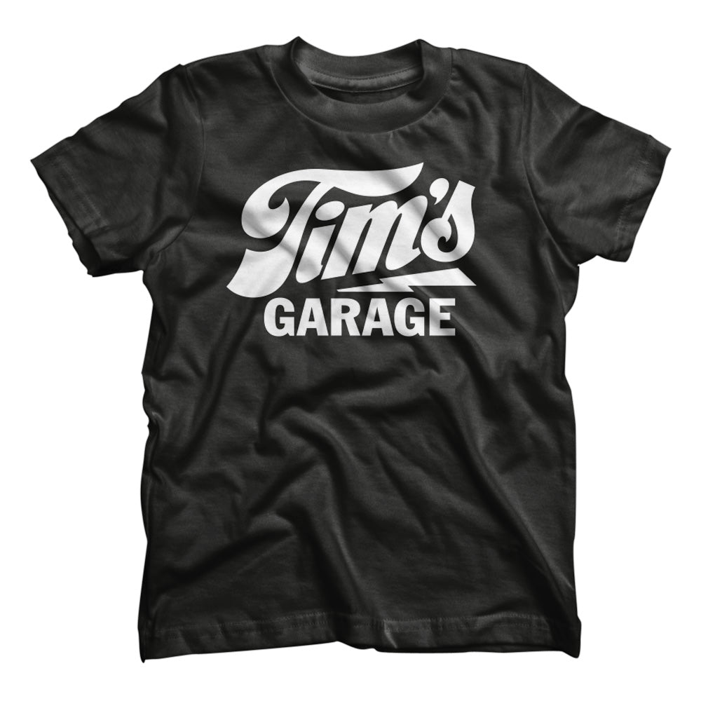 Tim’s Garage Logo Kids T-shirt Black