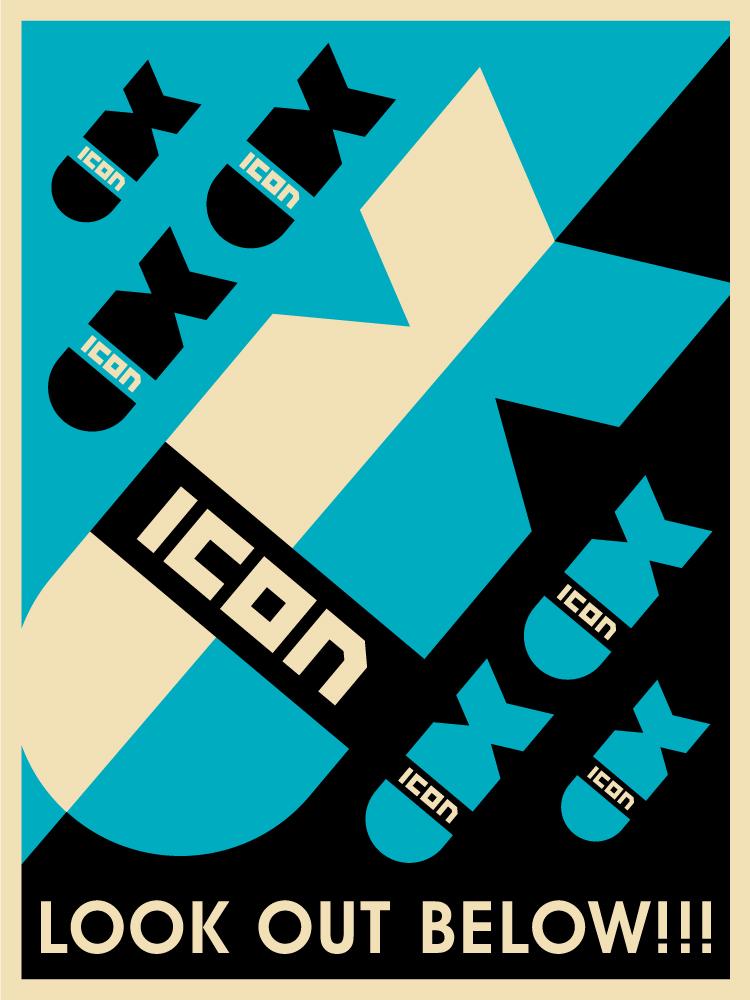 Icon Look Out Below Screen Print