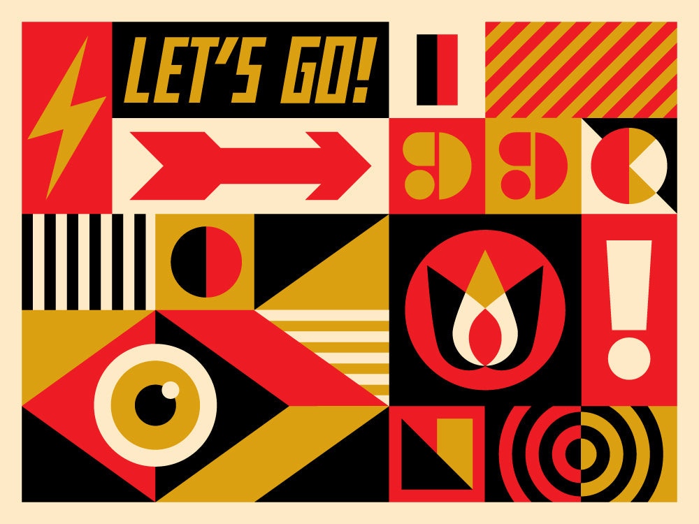 Icon Geo Panel Poster