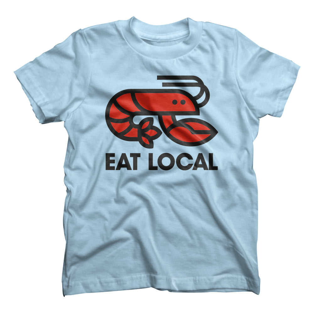 Eat Local Crawfish Kids Tee