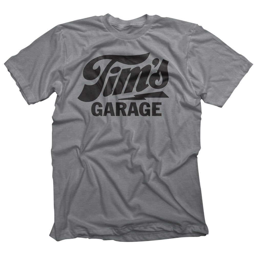 Tim’s Garage Logo T Heather Grey