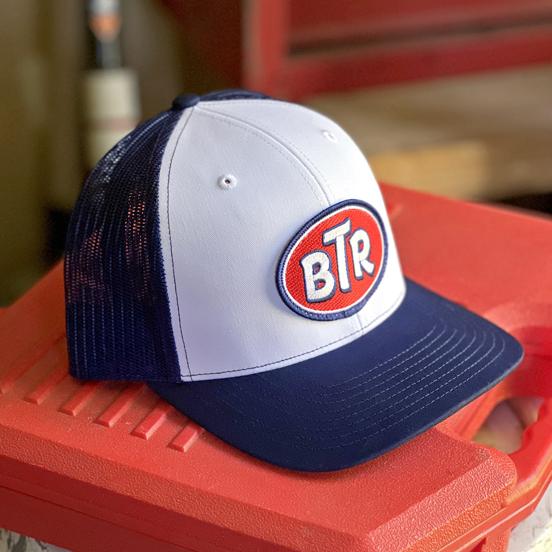 Baton Rouge STP Trucker Hat White/Navy