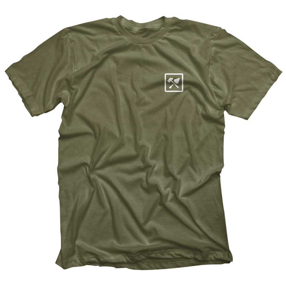 Bricks and Bombs Franklin T-shirt Military Green
