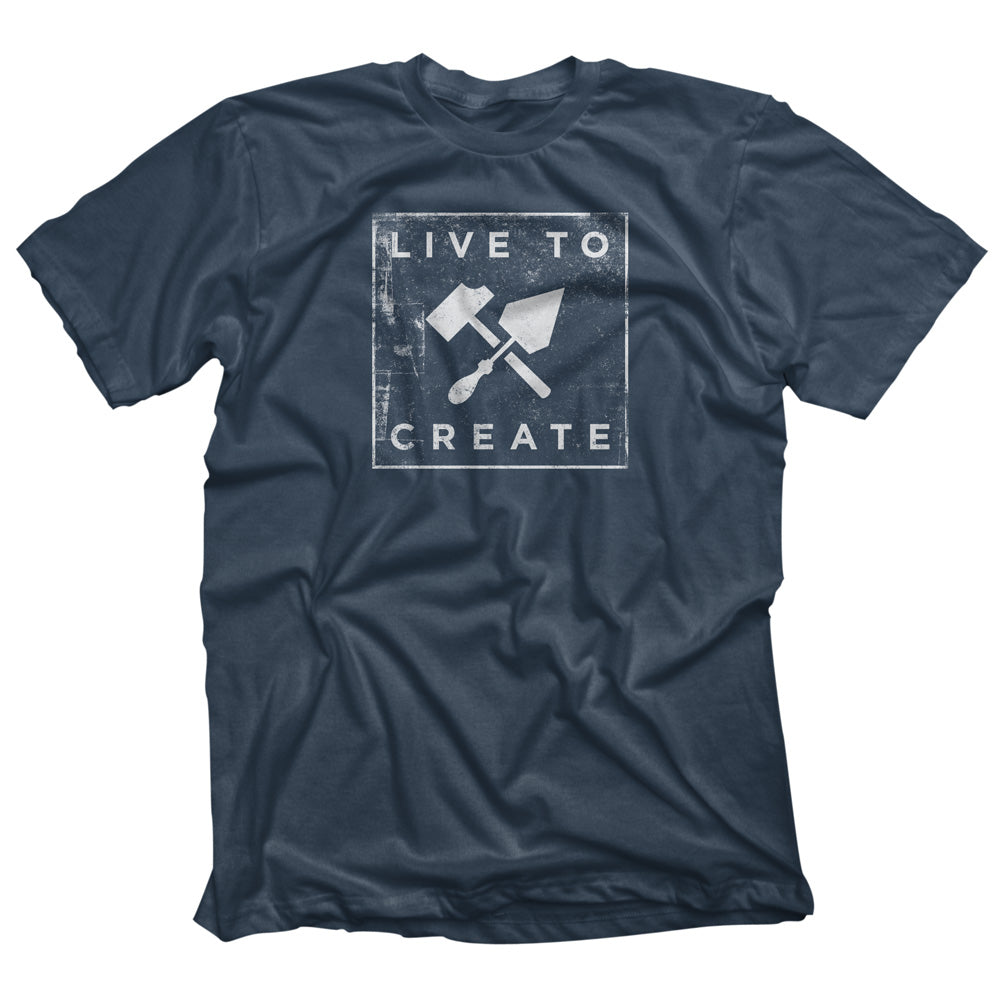 Bricks and Bombs Xerox T-shirt Indigo