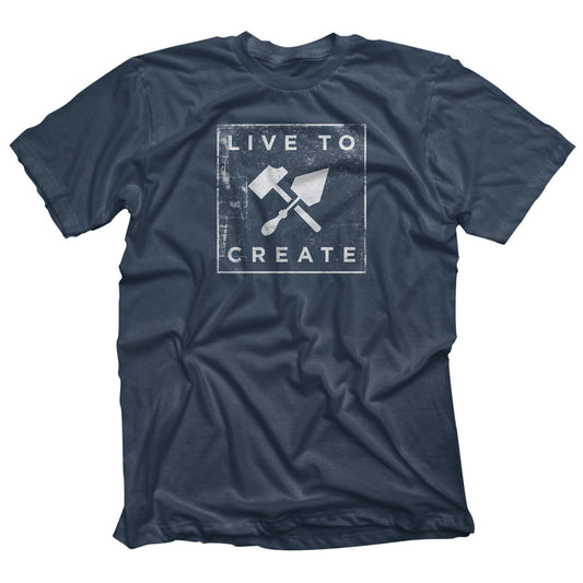 Bricks and Bombs Xerox T-shirt Indigo