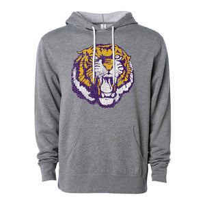 Highland and State 86 Tiger LSU Tigers Hoodie Grey