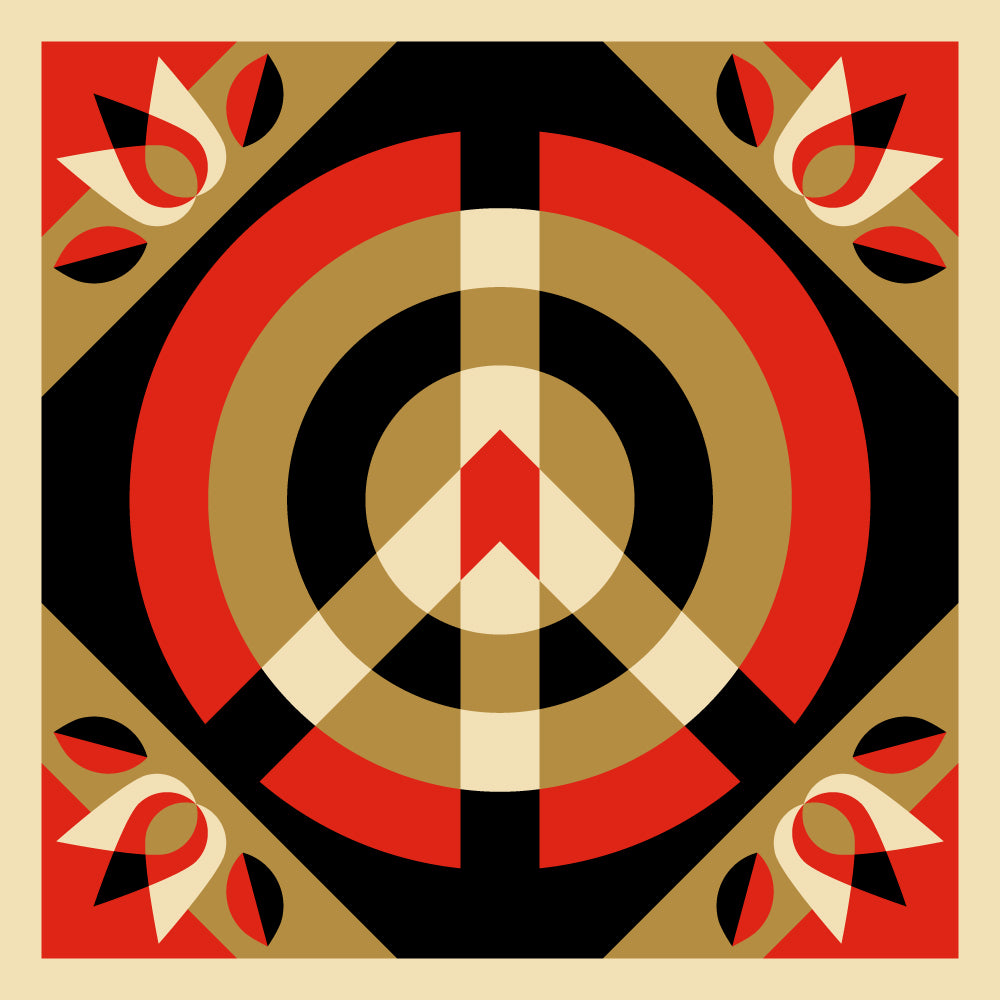 Icon Peace Quilt Black