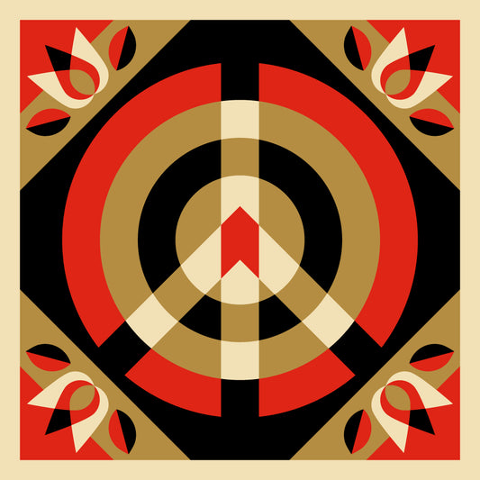 Icon Peace Quilt Black