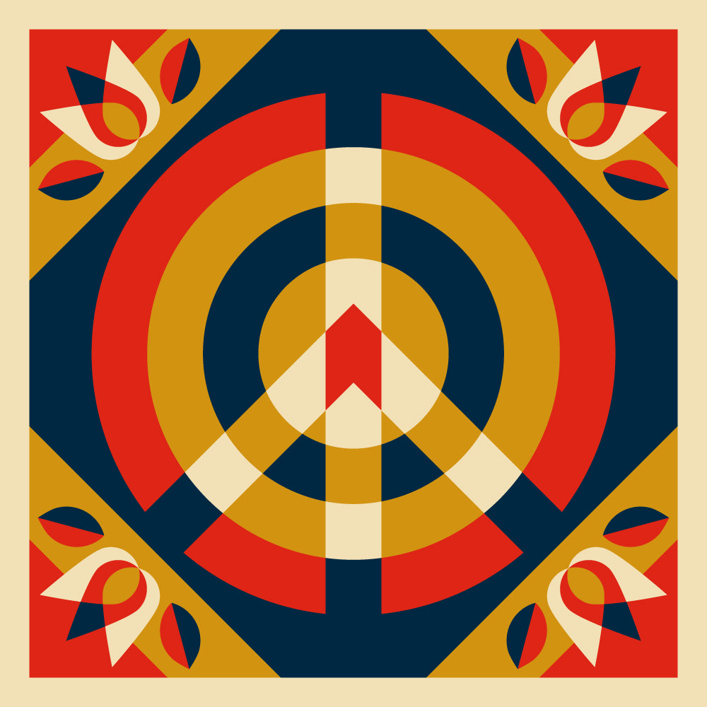 Icon Peace Quilt Navy