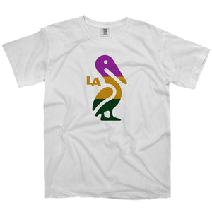 Louisiana Pelican Icon Mardi Gras T-shirt