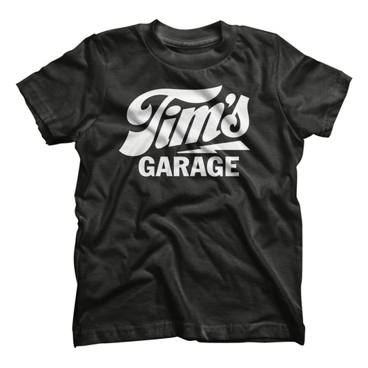 Tim’s Garage Logo Kids T-shirt Black