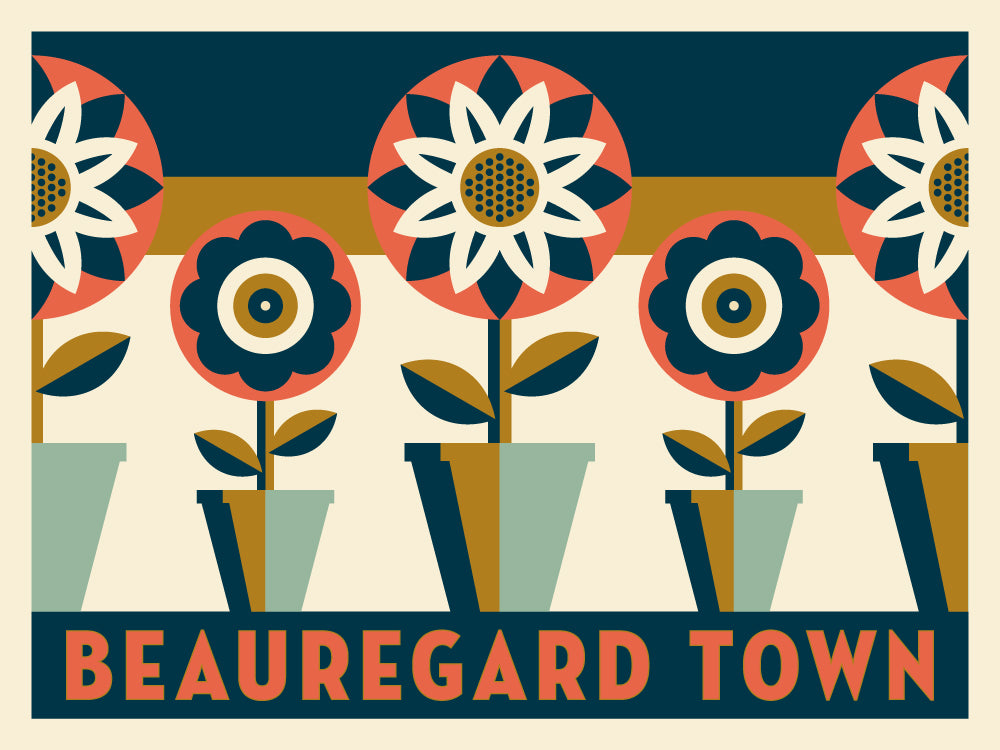Beauregard Town Neighborhood Poster