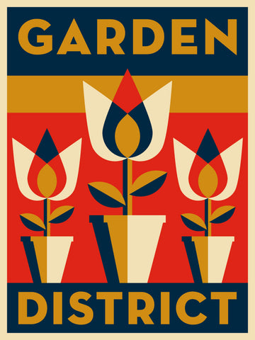 Garden District Neighborhood Poster