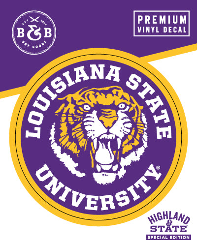 LSU Tigers 86 Seal Vinyl Decal