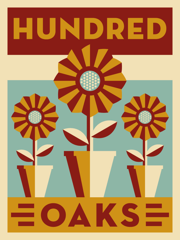 Hundred Oaks Neighborhood Poster