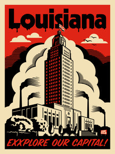 ICON Louisiana Capital Digital Lithograph