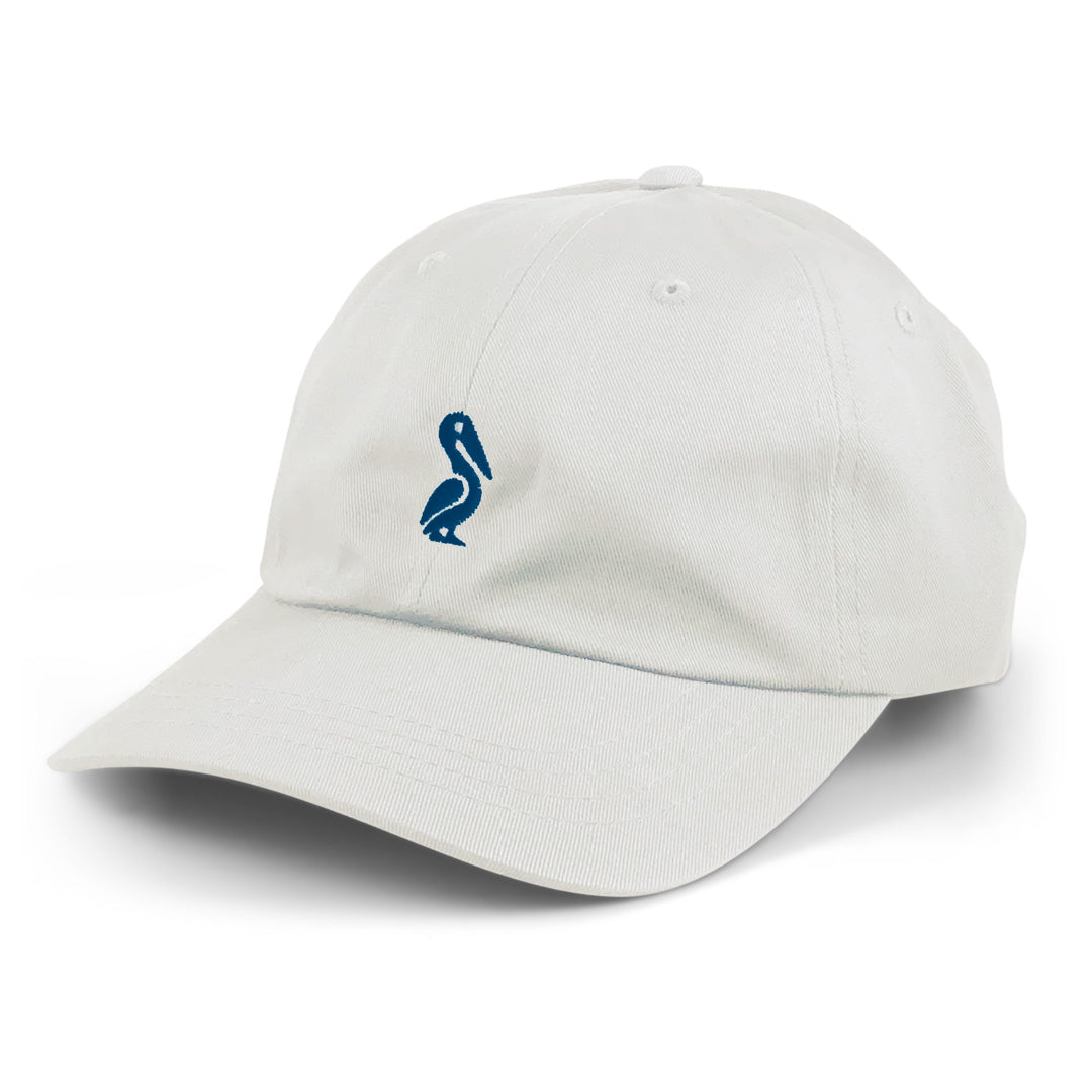 Louisiana Pelican Icon Dad Hat White