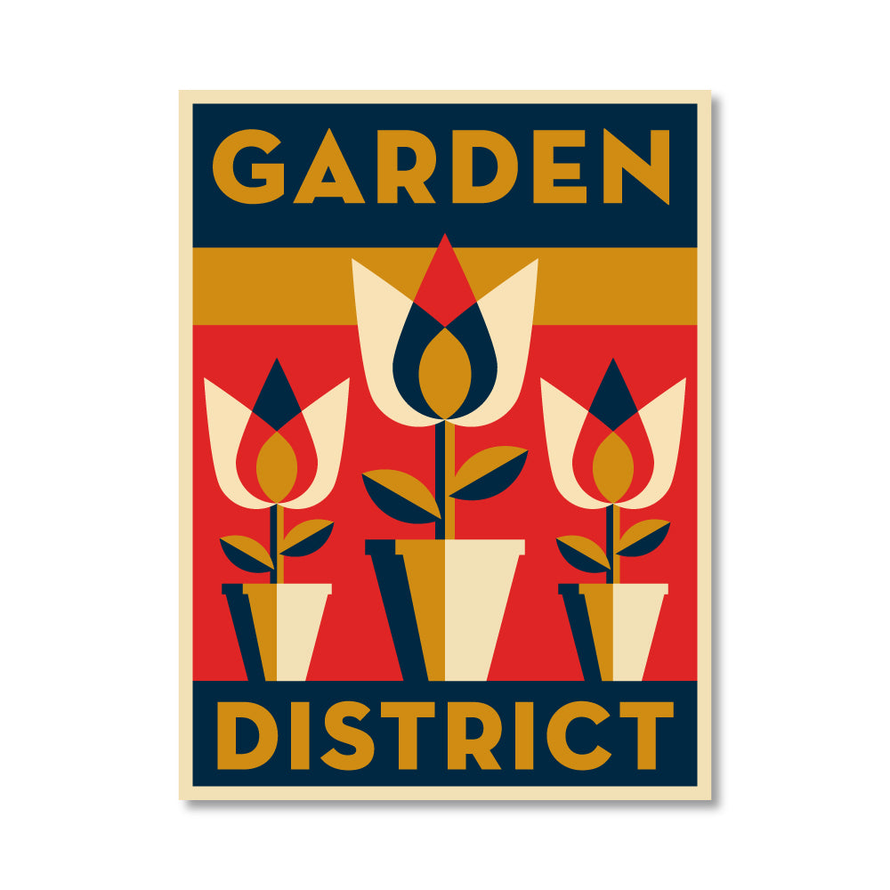 Garden District Vinyl Sticker