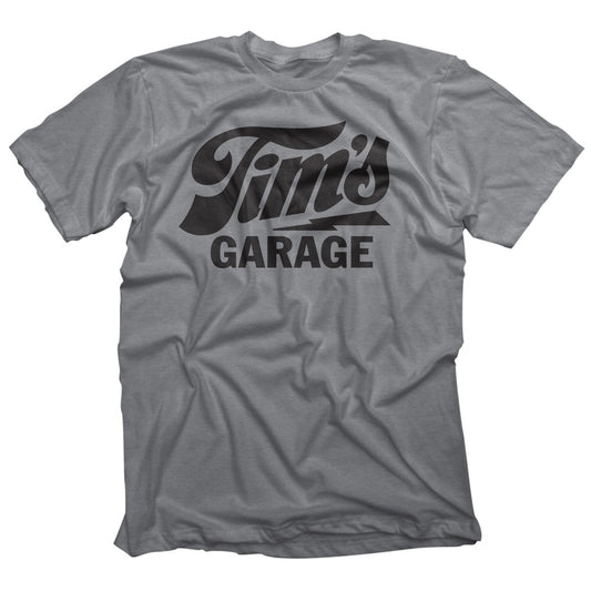 Tim’s Garage Logo T Heather Grey