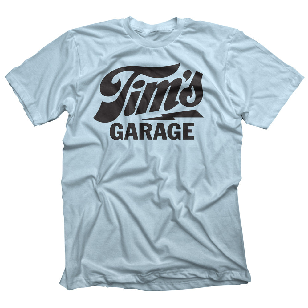 Tim’s Garage Logo T-shirt Light Blue