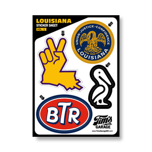 Louisiana Sticker Sheet Volume 1